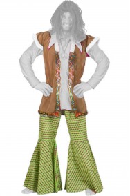 Vestito vintage anni 70 con gilet