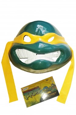 Maschera di Michelangelo delle Ninja Turtles fascia gialla