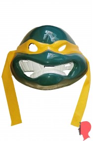 Maschera delle Ninja Turtles Michelangelo con fascia gialla