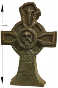 Decorazione Halloween a croce celtica bronzo