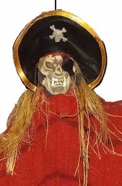 Addobbo halloween scheletro del pirata