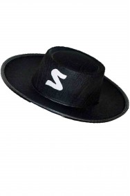 Cappello bambino zorro floccato