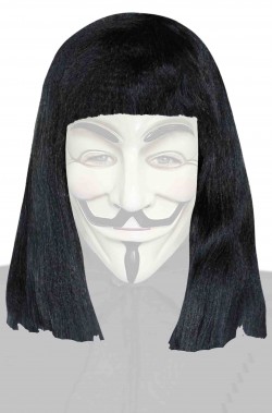 Parrucca tipo V per Vendetta nera Guy Fawkes