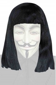 Parrucca tipo V per Vendetta nera Guy Fawkes
