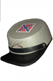 cappellino grigio suldato sudista confederato
