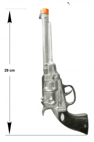 Pistola da cowboy finta realistica di metallo