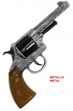 Pistola giocattolo di metallo a tamburo