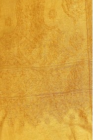 tessuto cinese del vestito giallo senape