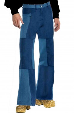Pantaloni a zampa d'elefante anni 70 jeans vintage