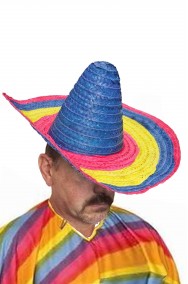 Sombrero messicano di paglia colorato