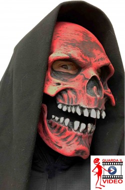 Maschera di Halloween professionale realistica morte rossa