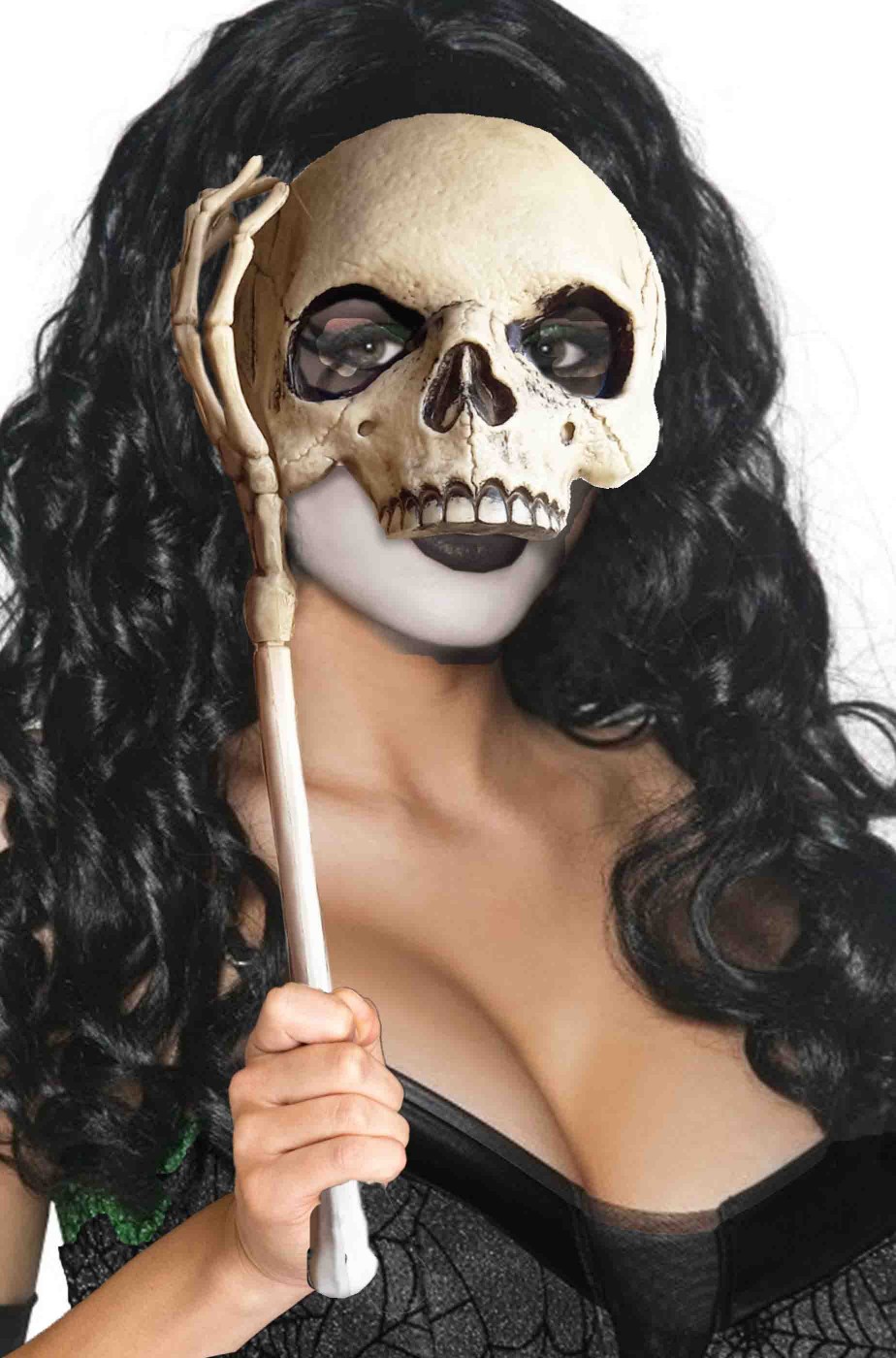 Maschera halloween donna dama della morte