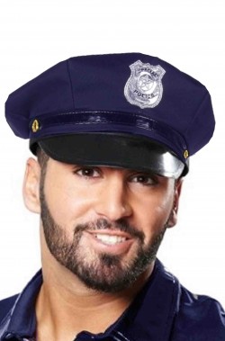 Cappello da poliziotto blu americano