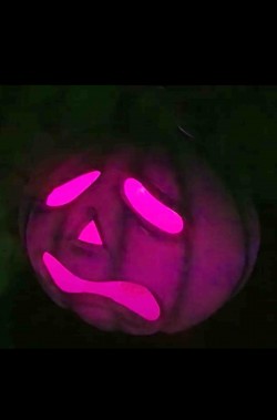 Decorazione halloween zucca con luci che cambiano colore