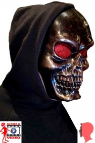 Maschera Halloween teschio bronzo