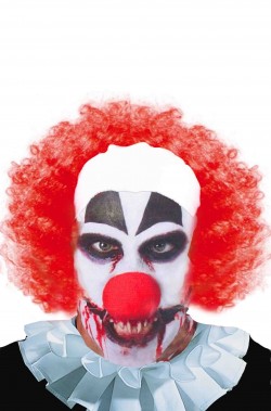 Parrucca clown IT pennywise con calotta bianca