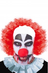 Parrucca clown IT pennywise con calotta bianca