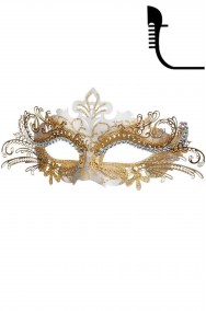 Maschera di carnevale veneziano elegante