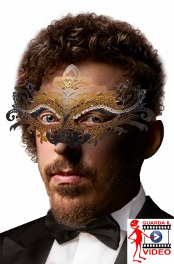 Maschera elegante di carnevale per bal masque'