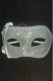 Maschera per carnevale argento per adulti