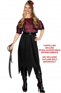 Costume da Pirata donna Piratessa dei Caraibi