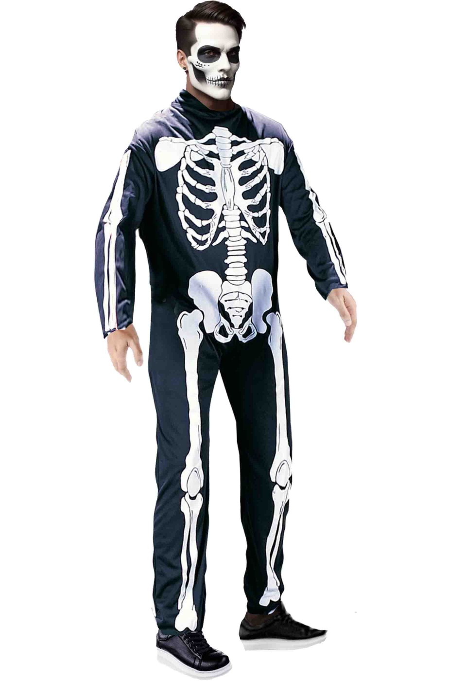 Costume da scheletro adulto senza maschera