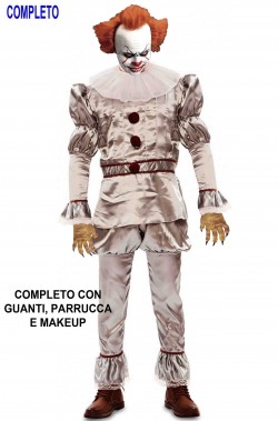 Vestito di IT Pennywise adulto completo