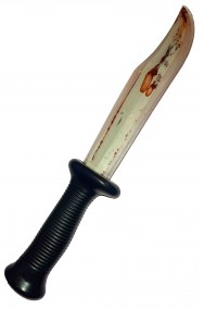 Coltello finto scream ghost face giocattolo con sangue 33cm Originale Scream o Scary Movie.