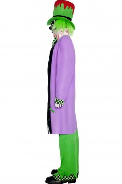 Vestito Halloween uomo Cappellaio Matto zombie