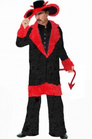 Costume Halloween uomo diavolo rapper