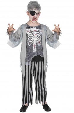 Costume di Halloween per bimbo Pirata Zombie