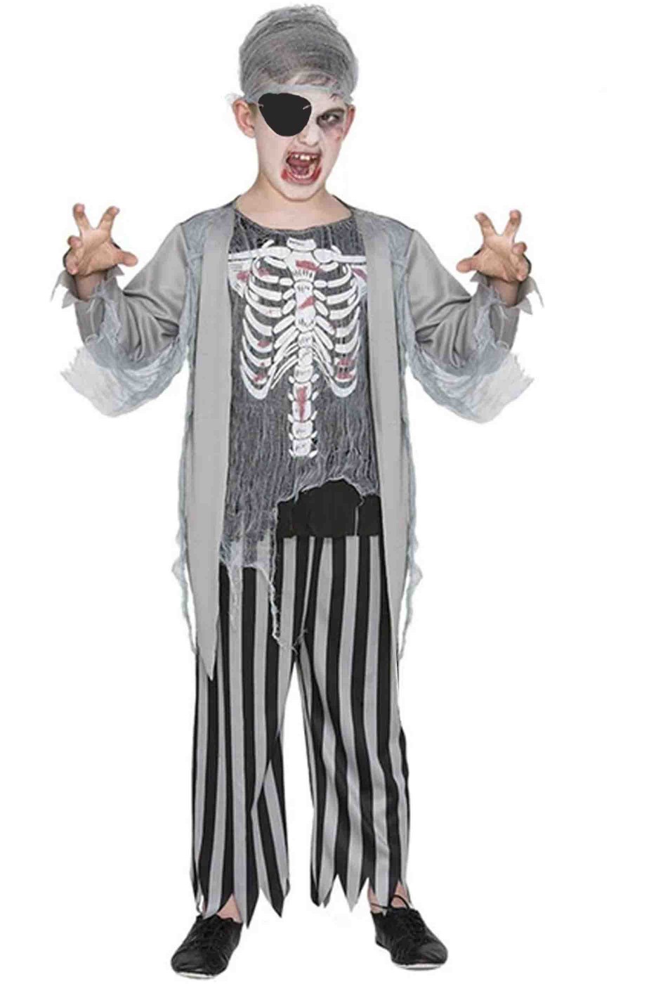 Costume di Halloween per bimbo Pirata Zombie Costume di Halloween per bimbo Pirata Zombie