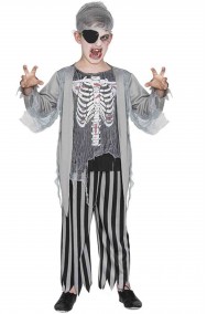 Costume di Halloween per bimbo Pirata Zombie