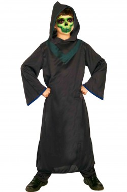 Costume Halloween Bambino tunica nera multiuso