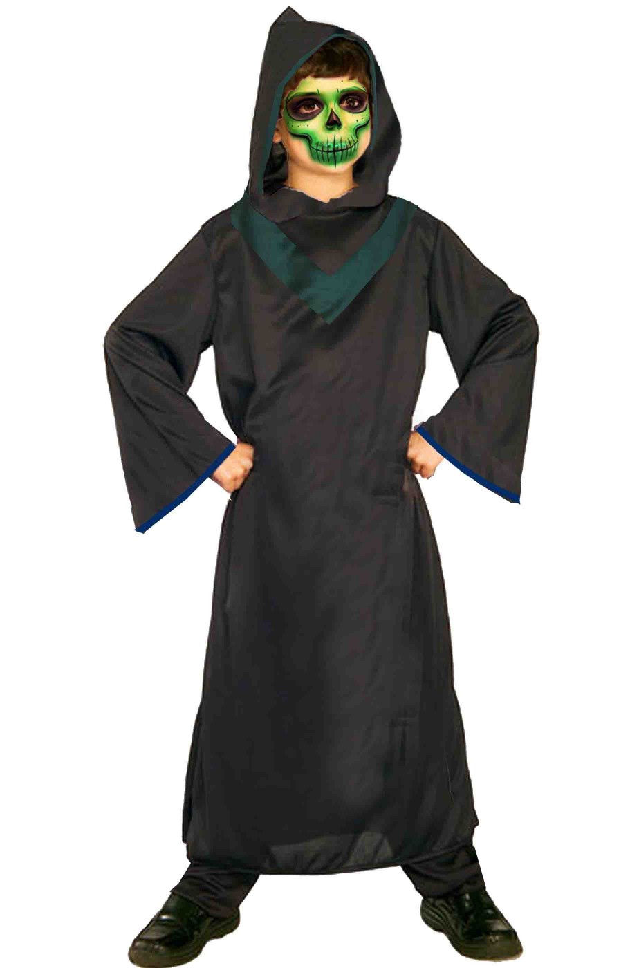 Costume Halloween Bambino tunica nera multiuso Costume Halloween Bambino tunica nera multiuso