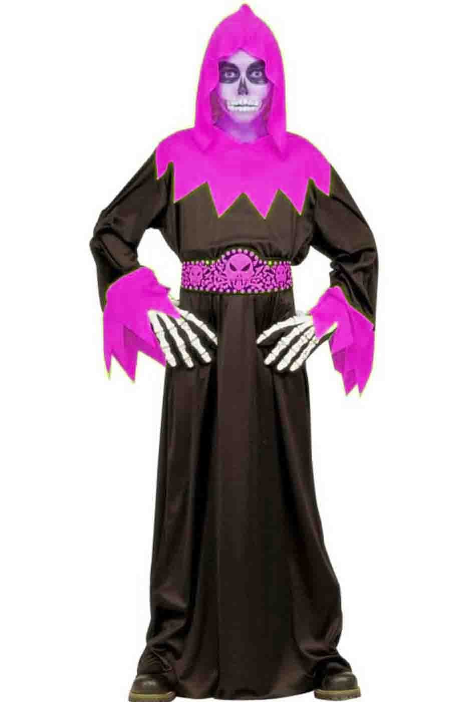 Costume Halloween Bambino spirito della morte Viola Costume Halloween Bambino spirito della morte Viola