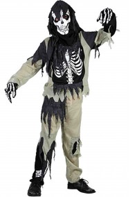 Vestito Halloween bambino zombie scheletro