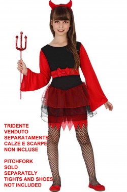 Vestito di Halloween economico da bambina diavoletta