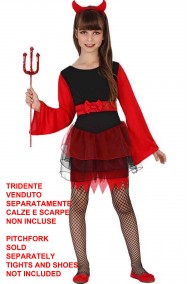 Vestito di Halloween economico da bambina diavoletta