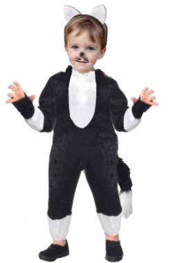 Costume di Carnevale bambino piccolo da gattino