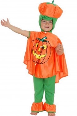 Vestito di Halloween bambino piccolo Zucca Jack