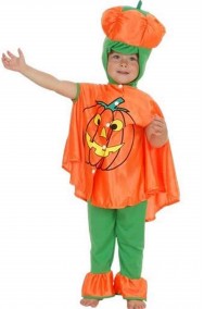 Vestito di Halloween bambino piccolo Zucca Jack