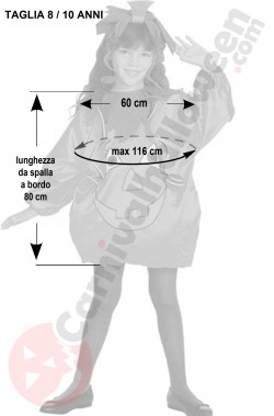 Vestito di Halloween da Zucca bambina grande