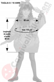 Vestito di Halloween da Zucca bambina grande