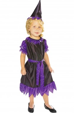 Costume Halloween Bambina Piccola strega nera