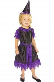 Costume Halloween Bambina Piccola strega nera