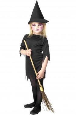 Costume di Halloween bambina economico strega oscura