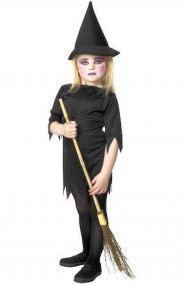 Costume di Halloween bambina economico strega oscura
