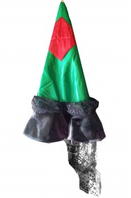 Cappello del costume halloween bambina strega verde