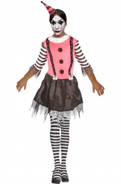 Costume Halloween Donna Pagliaccio Horror Clownette